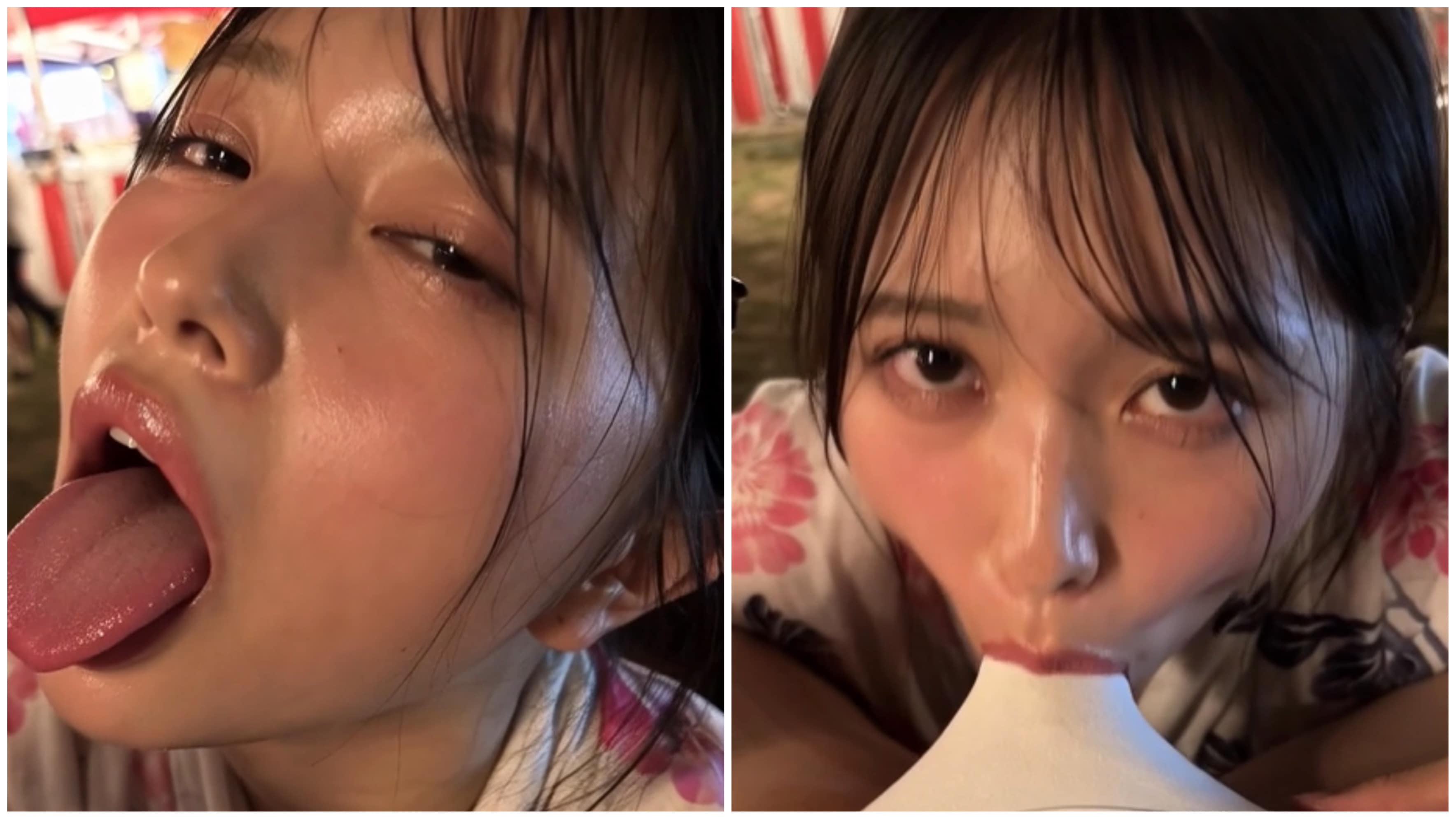 動画3つ❣️ほろ酔い浴衣美女
