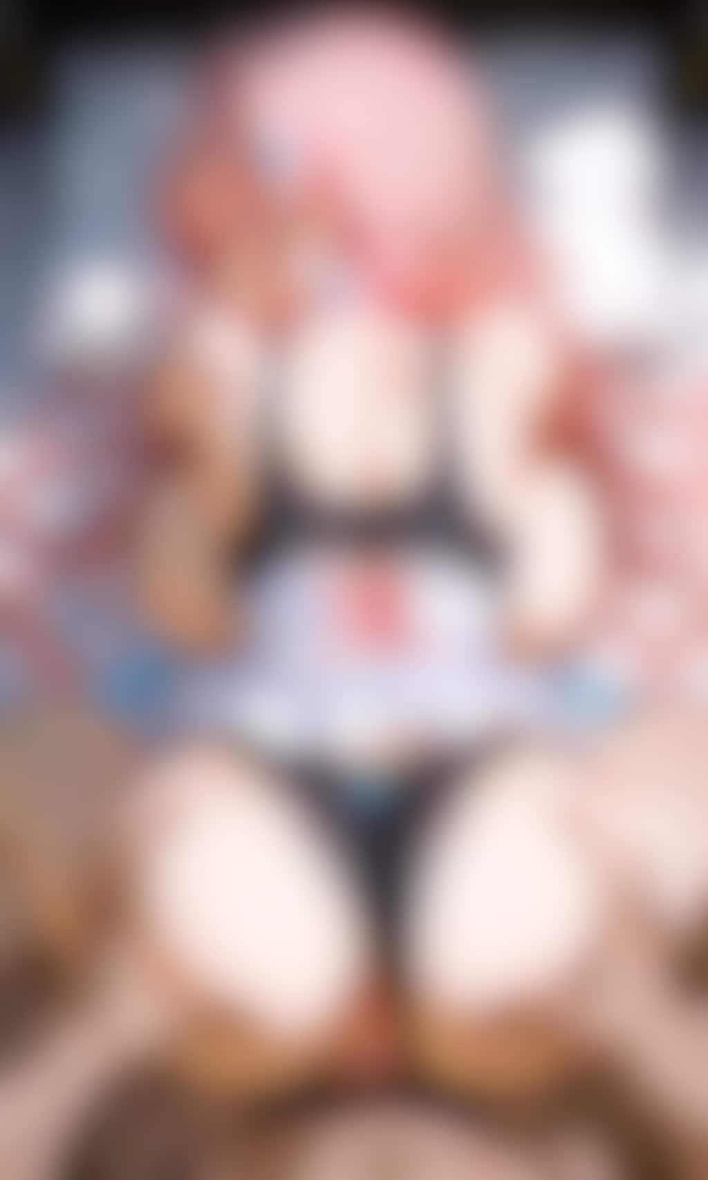 お尻を掴んだまま