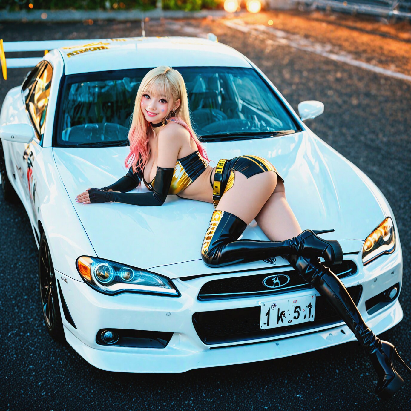 251017P【8枚】RQコスで撮影中の白ギャル夏姫