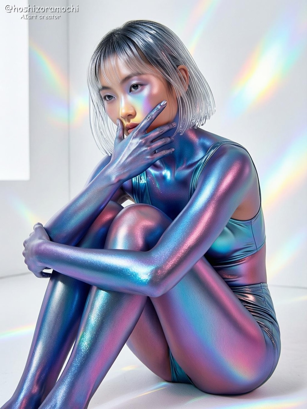 メタリックな肌