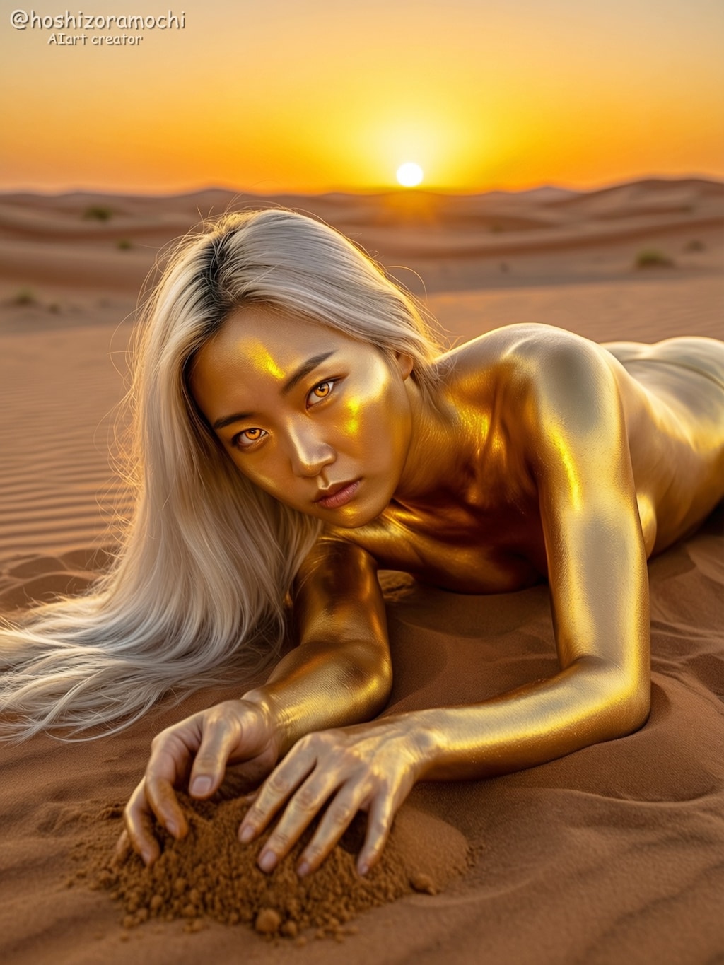 メタリックな肌