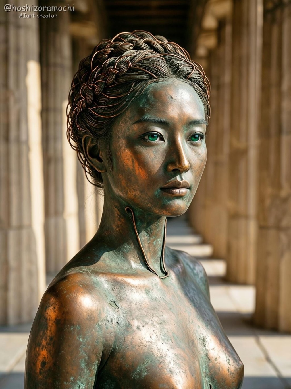 メタリックな肌