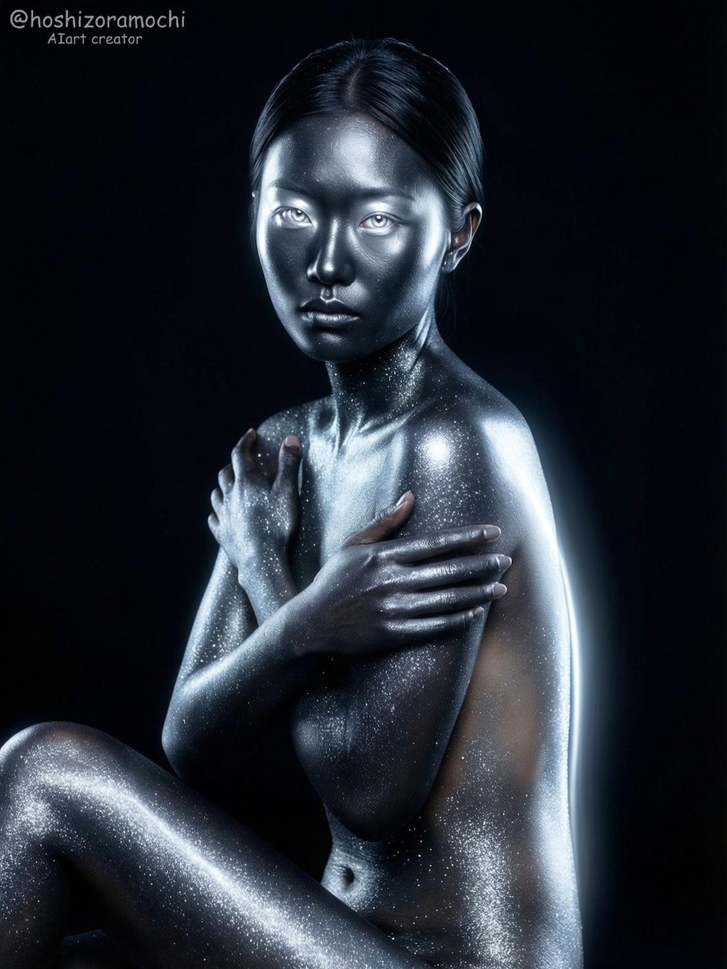 メタリックな肌