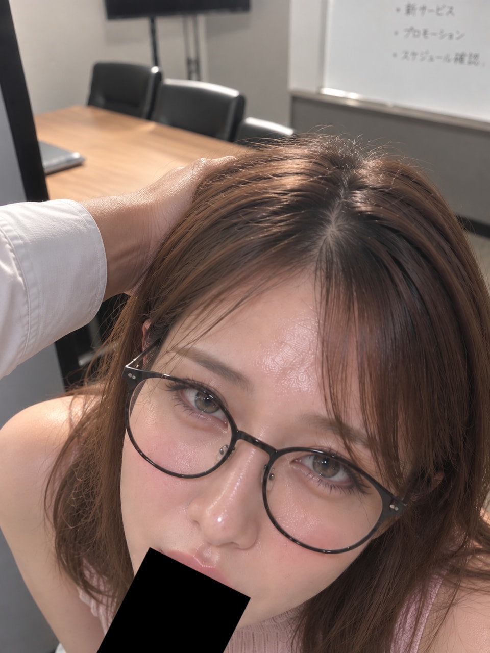 エロい巨乳メガネ