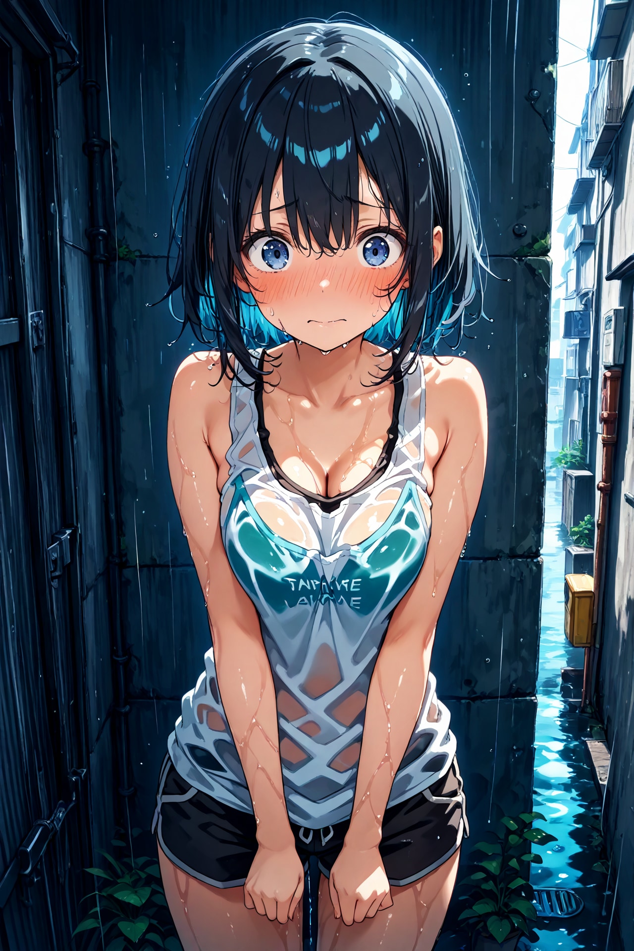 濡れ透けタンクトップ(18)