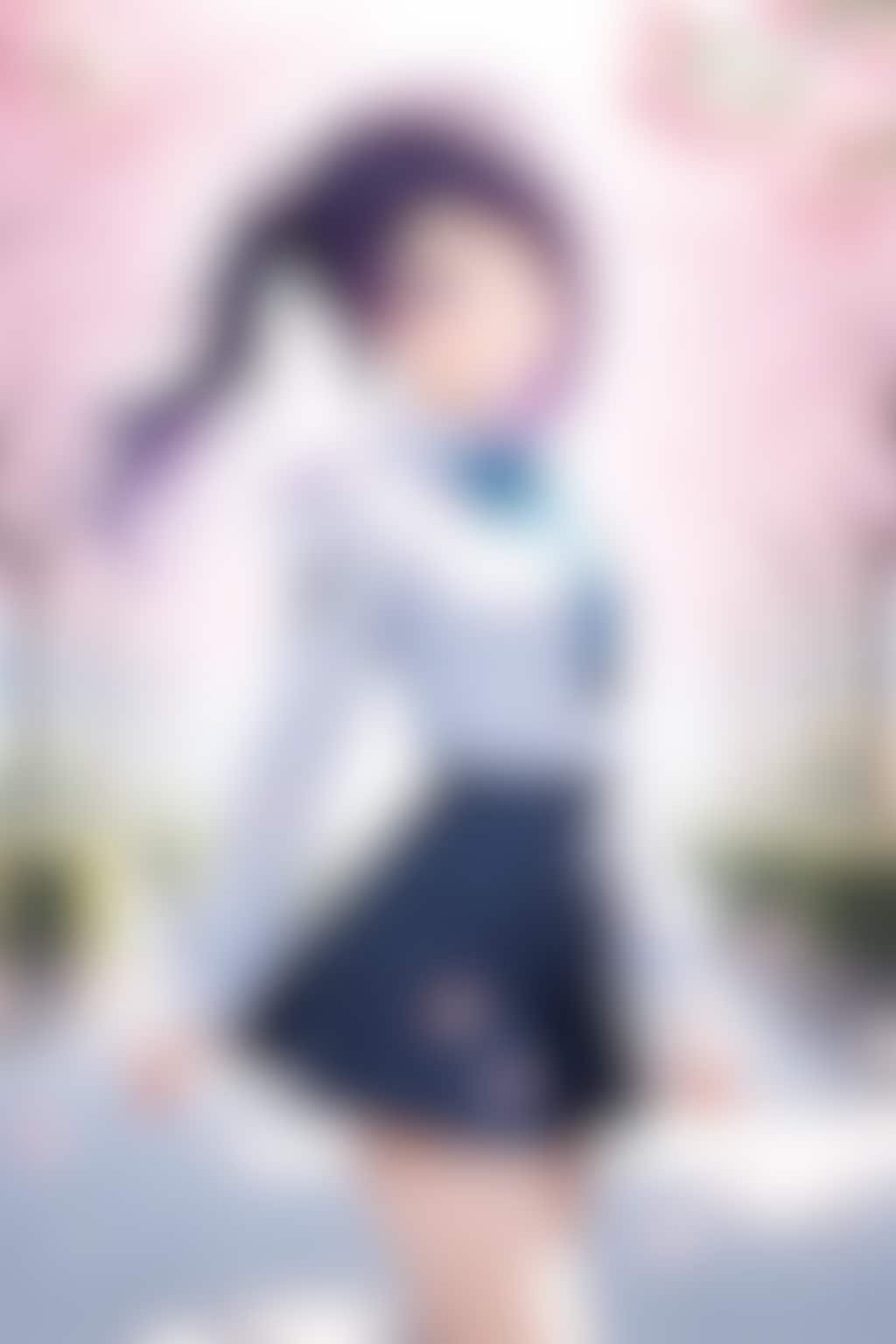 20260107【10枚】桜のつぼみの下での女性