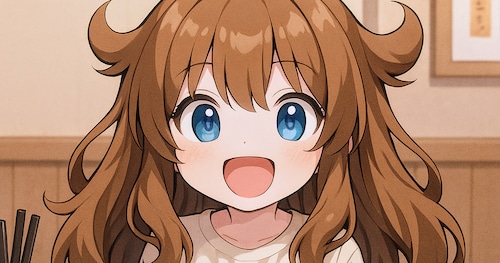 美味しいものを食べる女の子