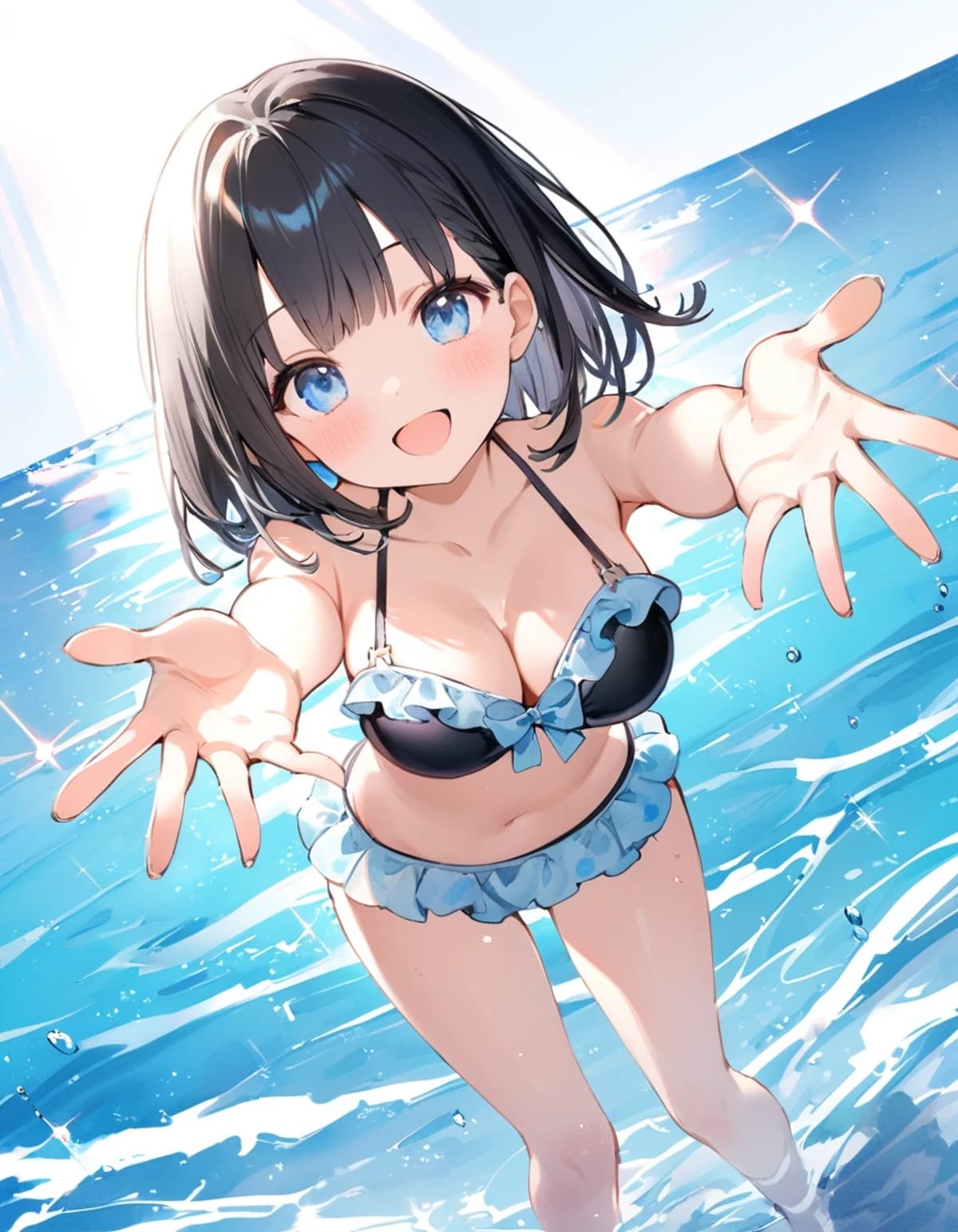 夏の輝き。水着姿の美少女AIイラスト特集