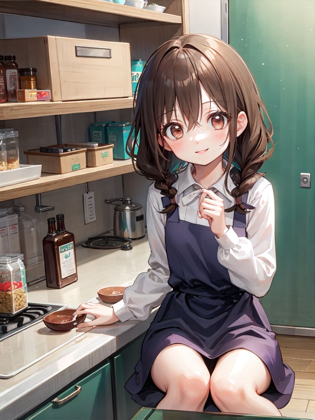 【髪型】愛らしさが魅力。おさげ髪のAIイラスト特集