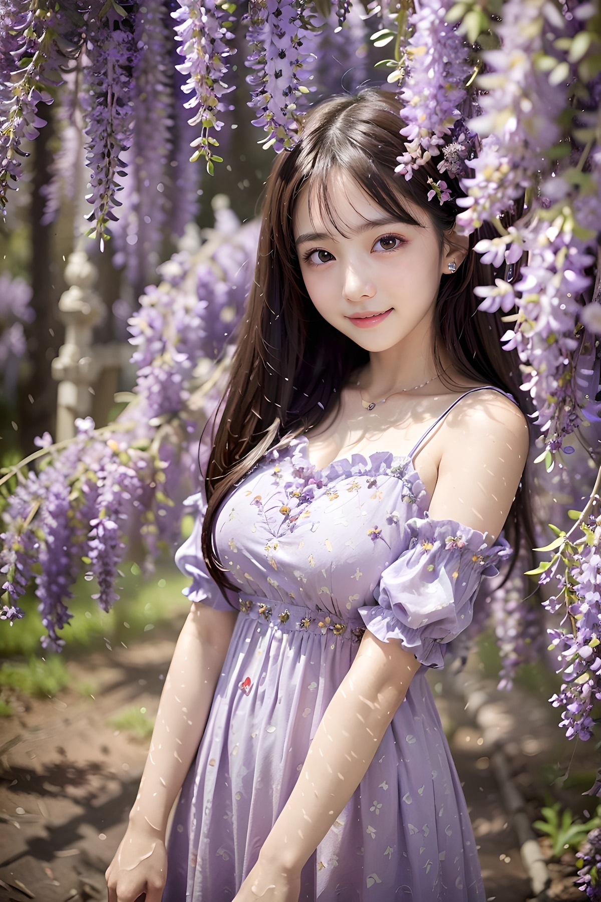 流れるようなシルエット。ワンピース姿のリアルなAI美女画像特集