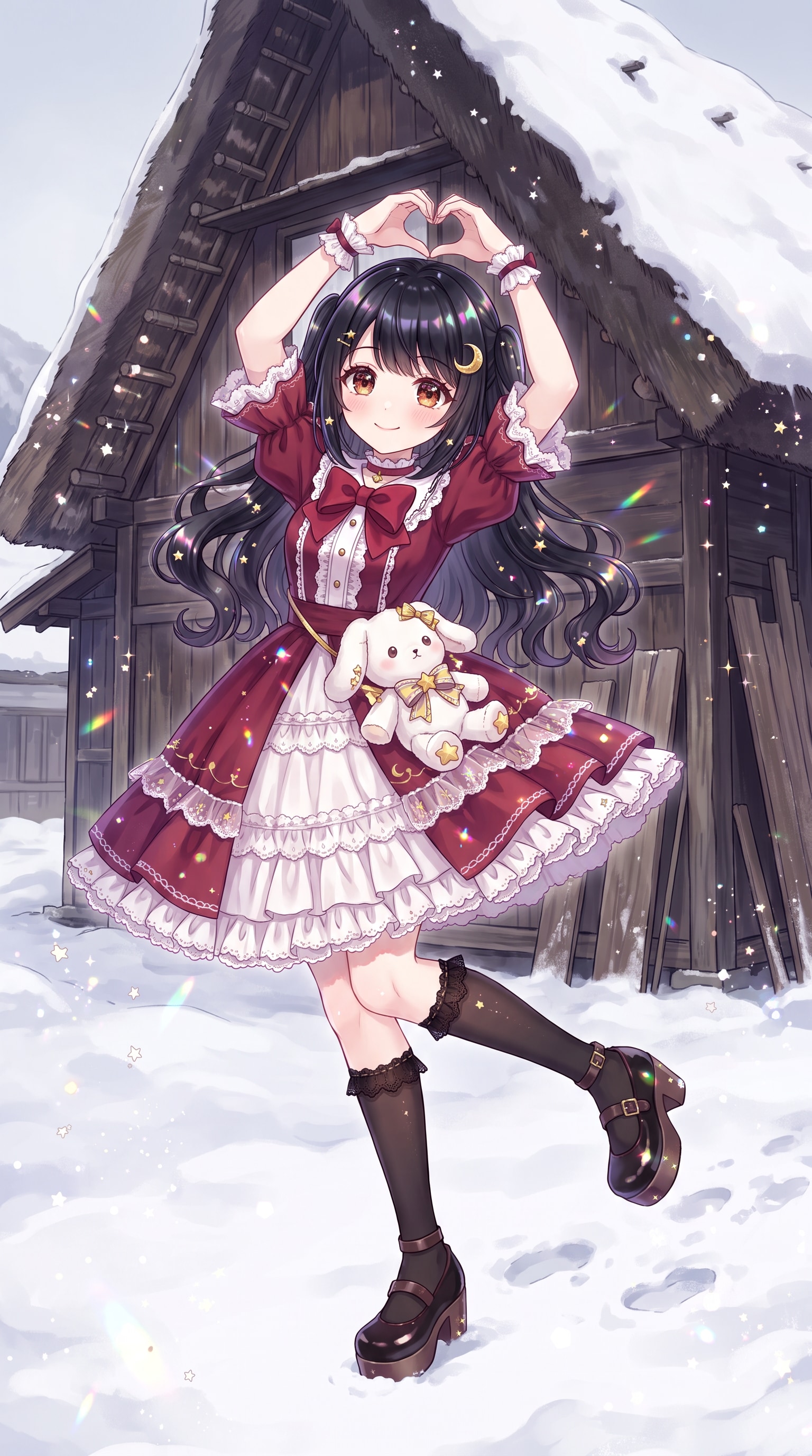 雪華纏う紅 lace少女 | の人気AIイラスト・グラビア