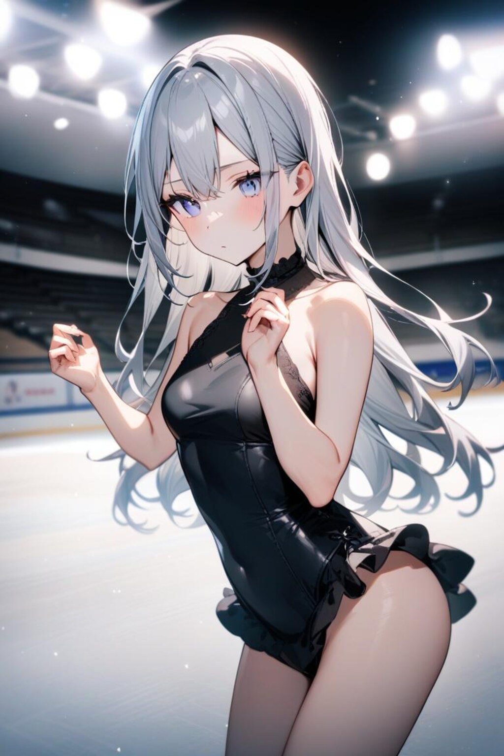 14 銀髪ロングちゃんはスケーター