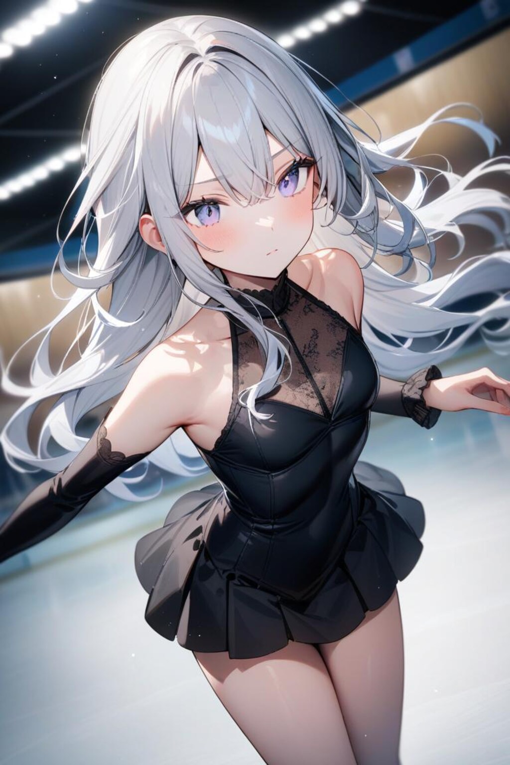 14 銀髪ロングちゃんはスケーター