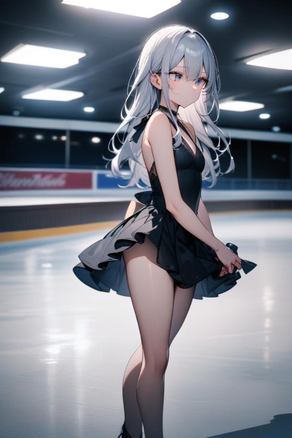 14 銀髪ロングちゃんはスケーター