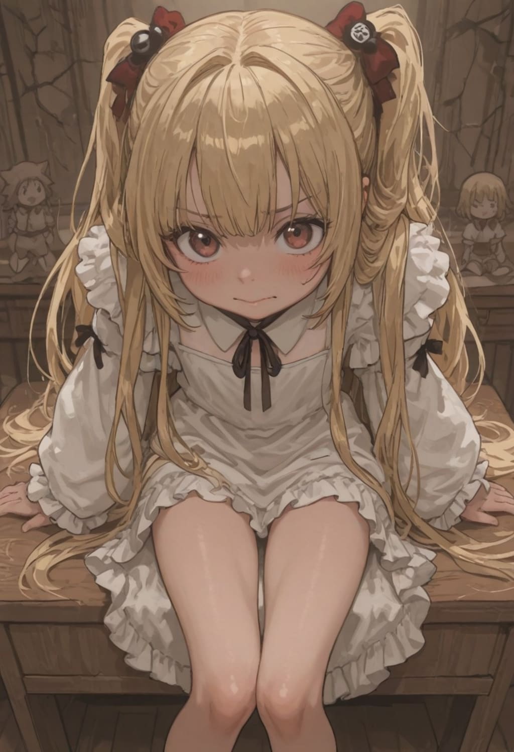 ご不満な金髪幼女