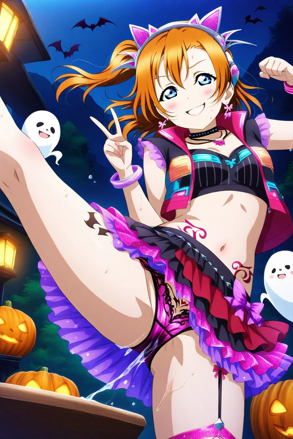 ハロウィンではしゃぐラブライブの子