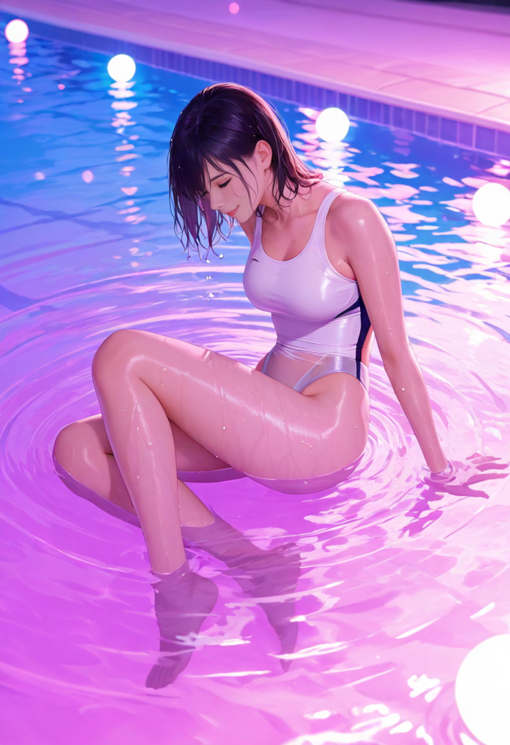 プール気持ちいいです