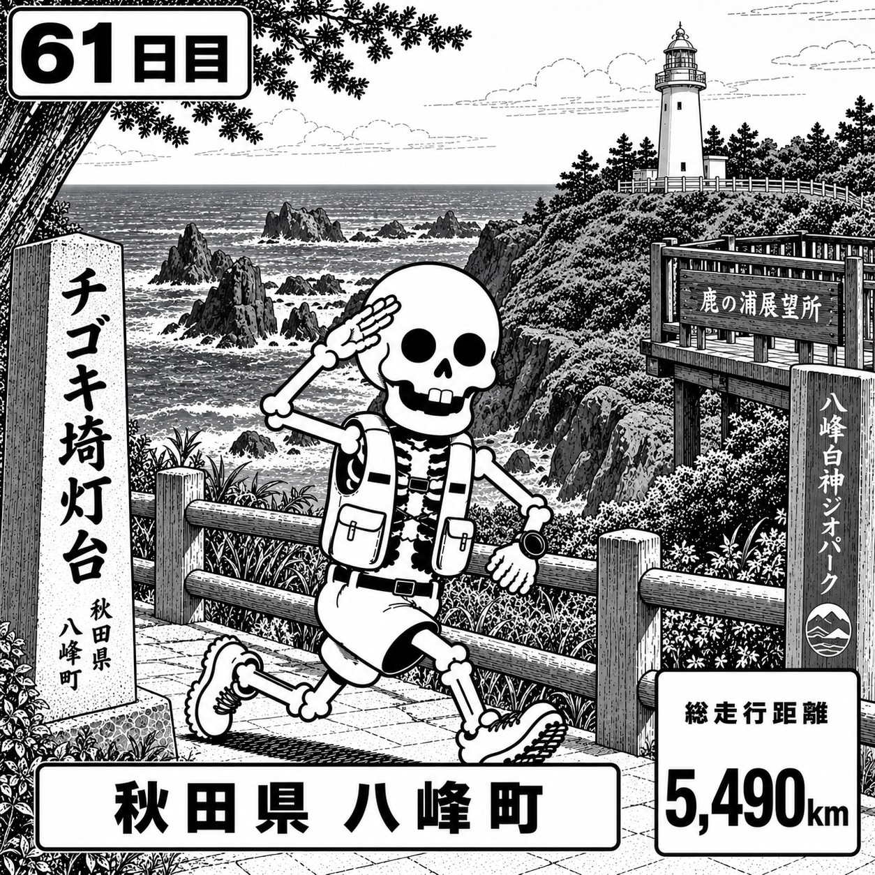 秋田県八峰町に到着 | の人気AIイラスト・グラビア