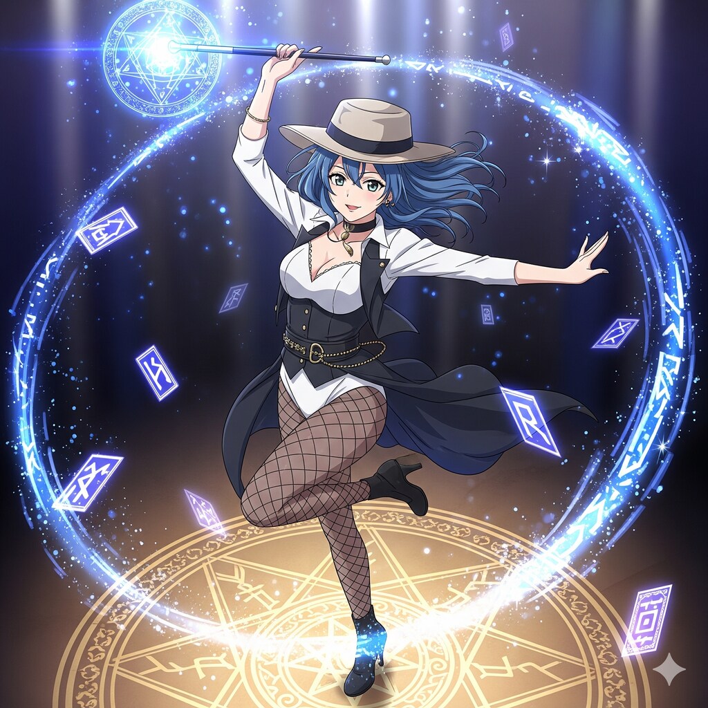 魔法使いのマジックショー(Gemini)