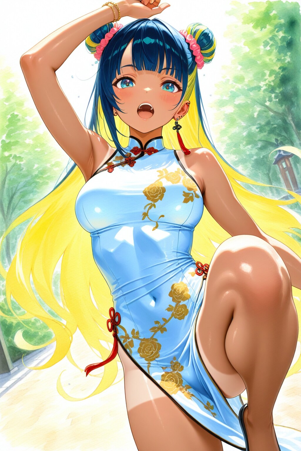 カンフー少女 | の人気AIイラスト・グラビア