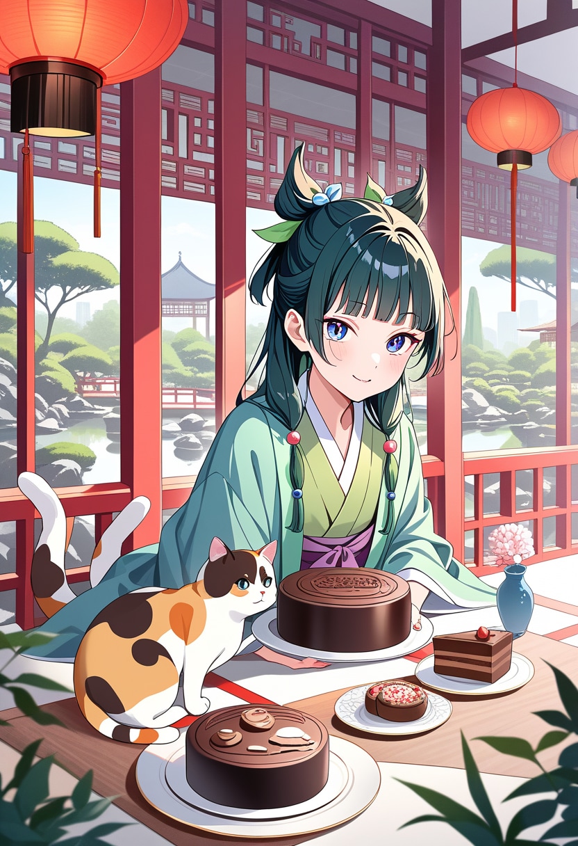 猫猫のチョコレートケーキ（2） | の人気AIイラスト・グラビア