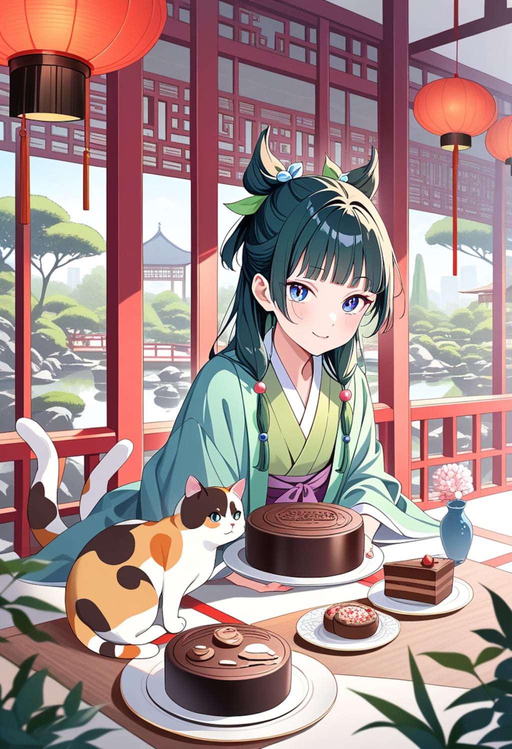 猫猫のチョコレートケーキ（2）