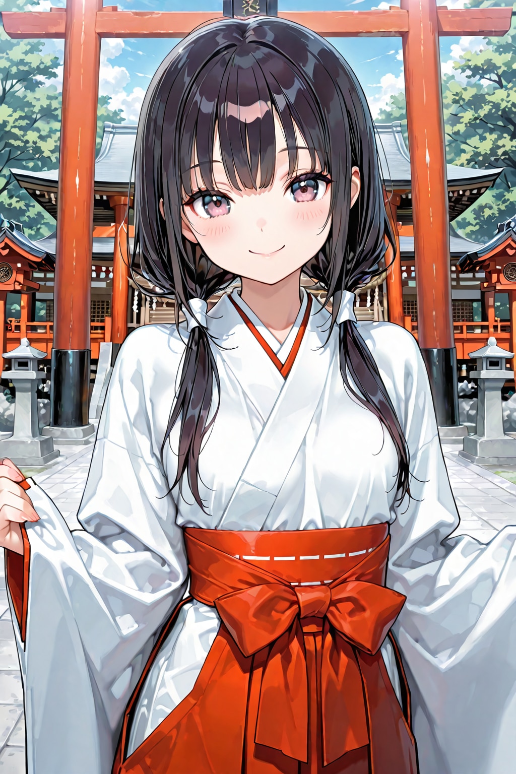 巫女(ECHIDNA)(2) | の人気AIイラスト・グラビア