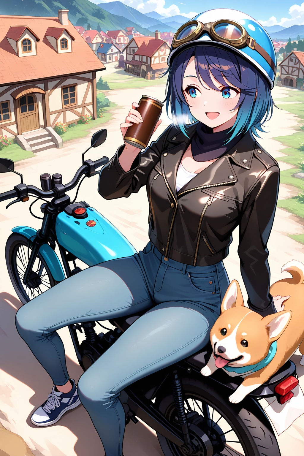 わんこと戯れる