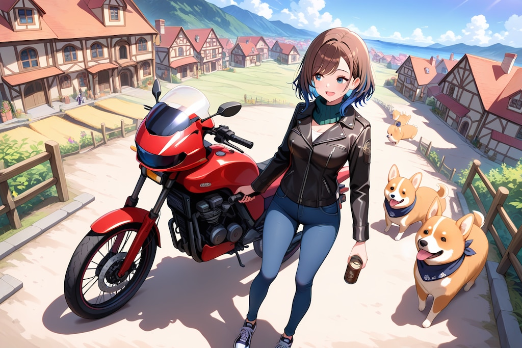 わんこと戯れる