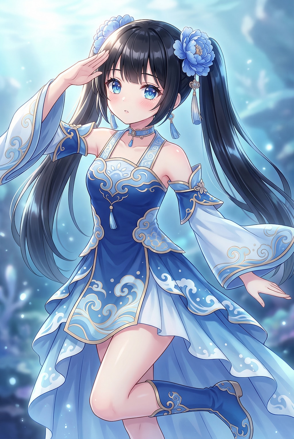 水魔法を使う可愛い後輩