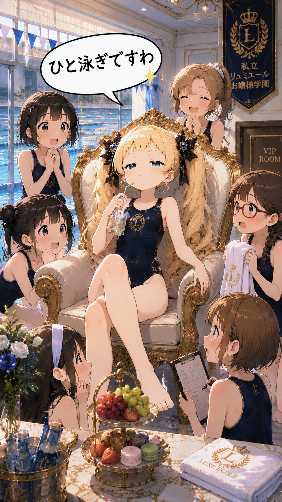 高級スク水ジト目お嬢様