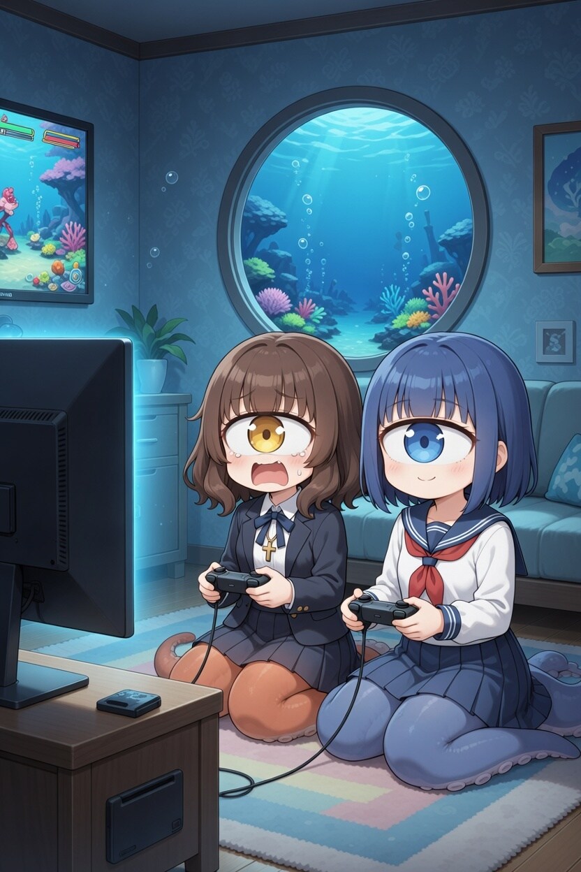 単眼スキュラちゃん.36   ゲームで対戦
