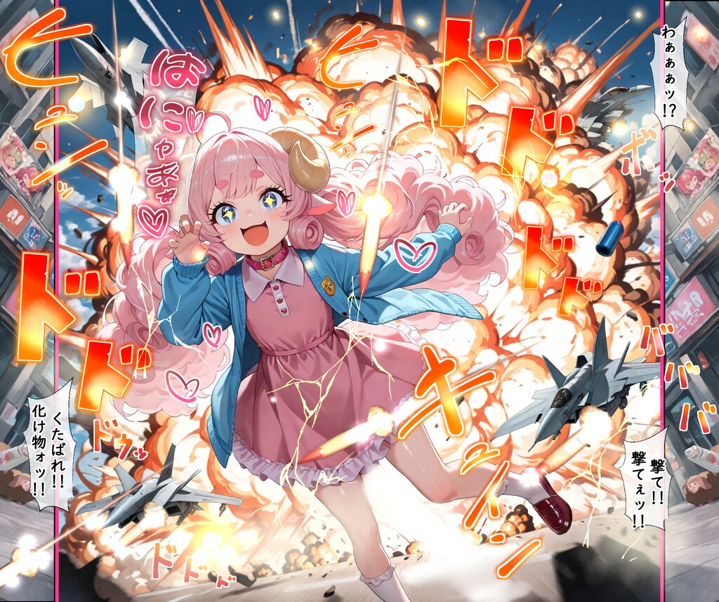 エロ漫画のはずですが戦闘ガチってます