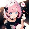 【桜花】指ハート 2枚目