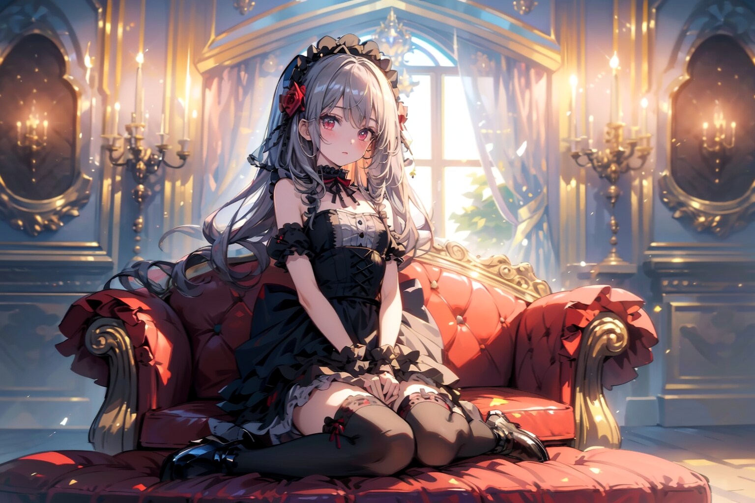 カーテシーしてくれないゴスでロリな魔法少女 | の人気AIイラスト・グラビア