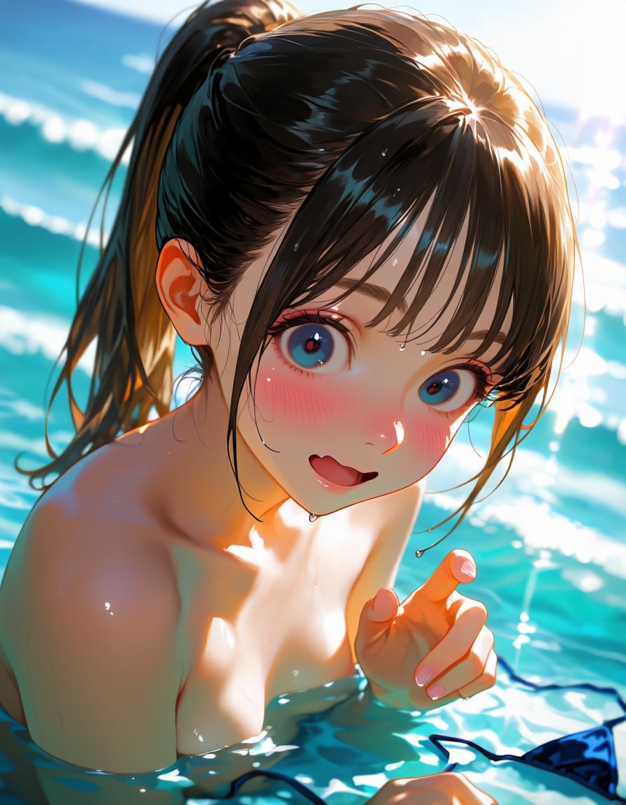 ビキニ取れちゃった…