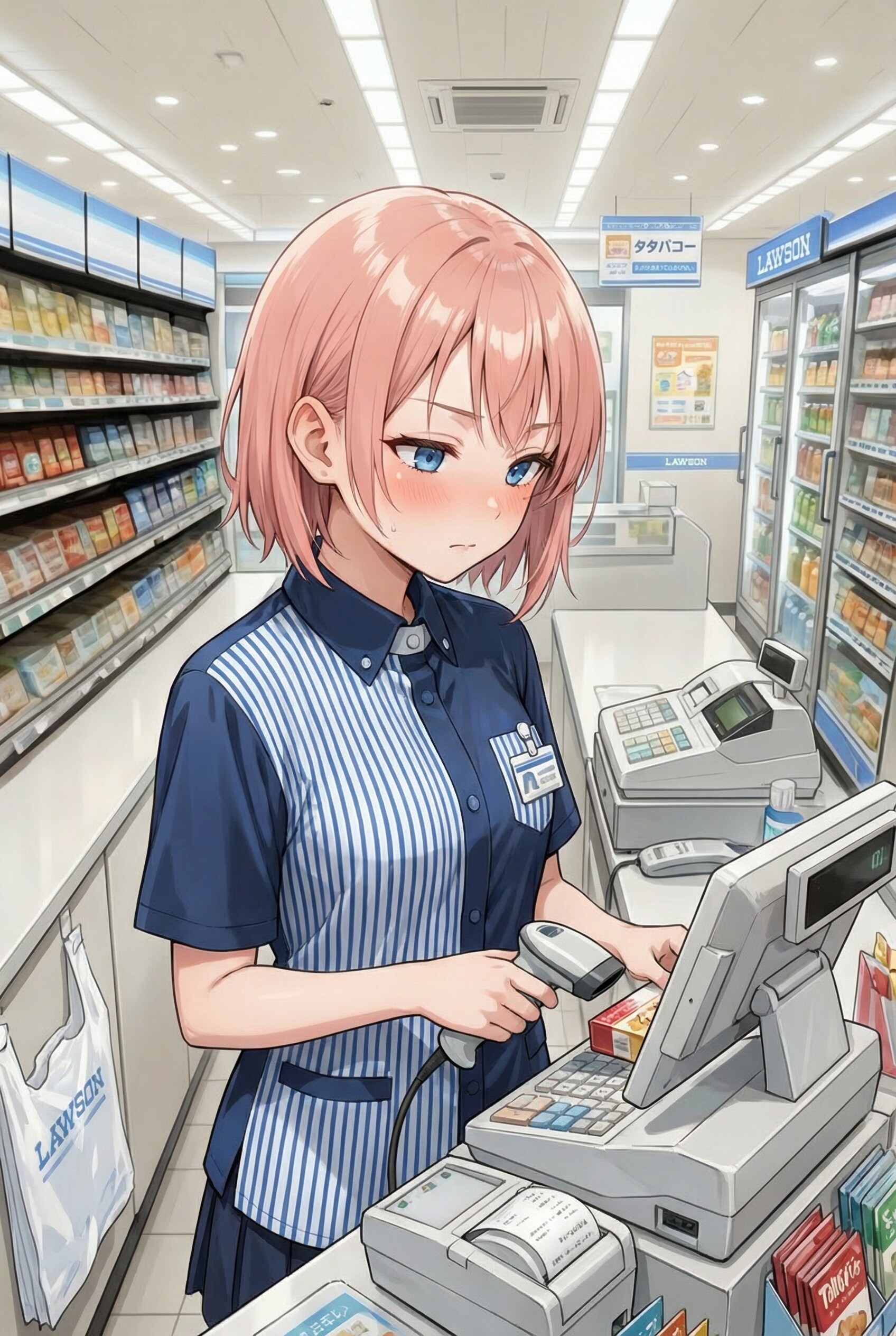 対人苦手な子のレジ打ち