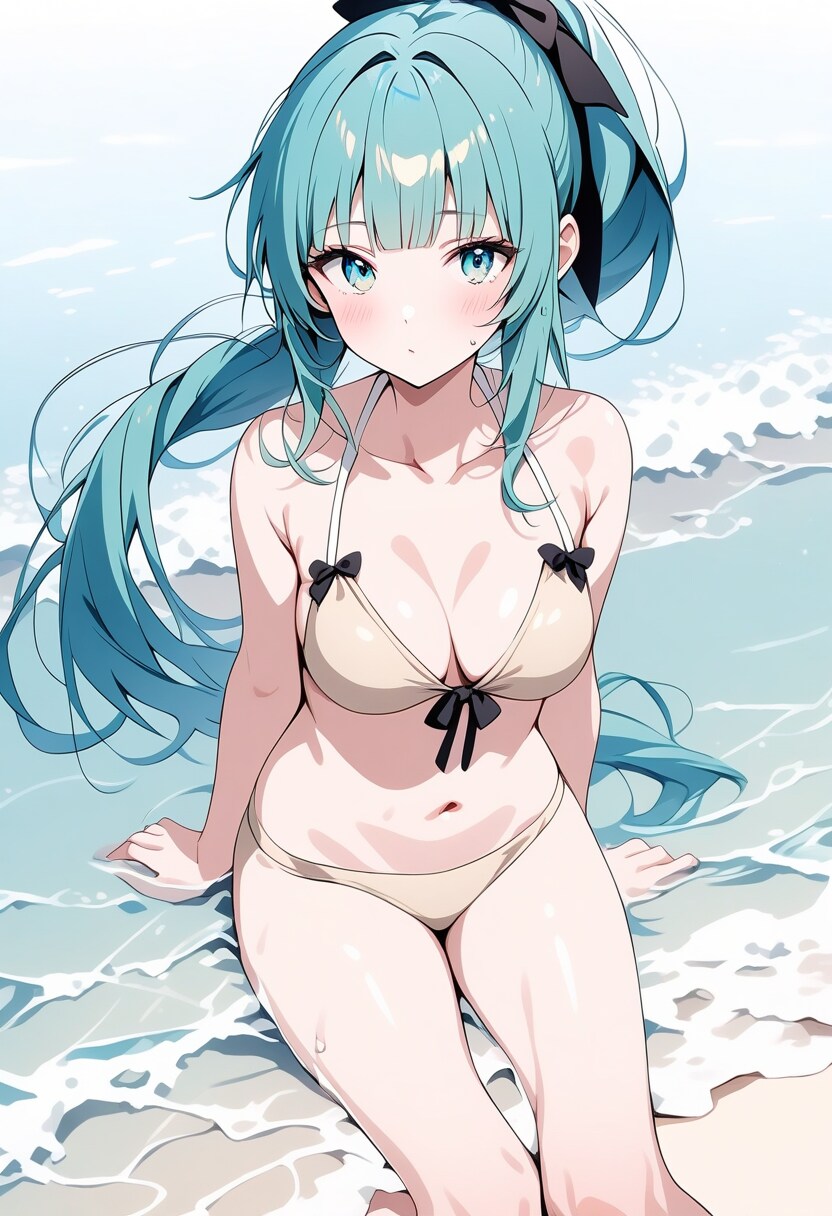 ベージュビキニ