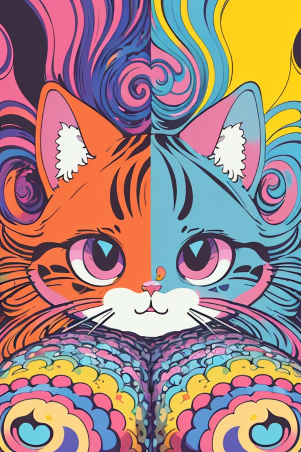 不安になる猫図