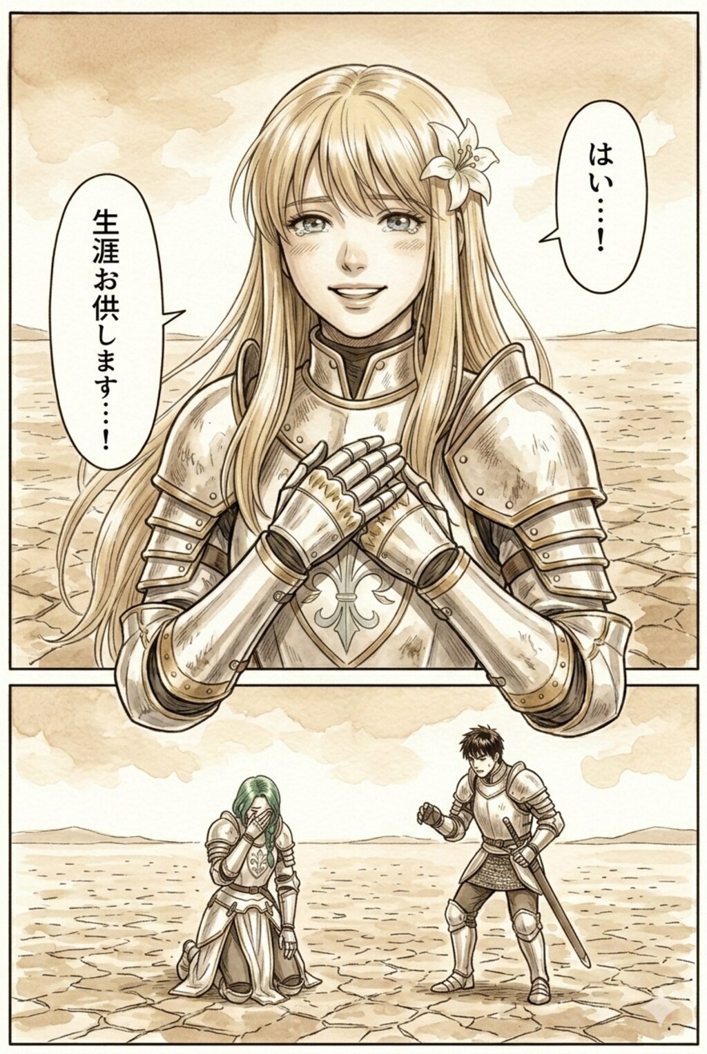 特に深く考えずライブ感で作っているやつ。一カ所白百合ヘアピン消し忘れました…