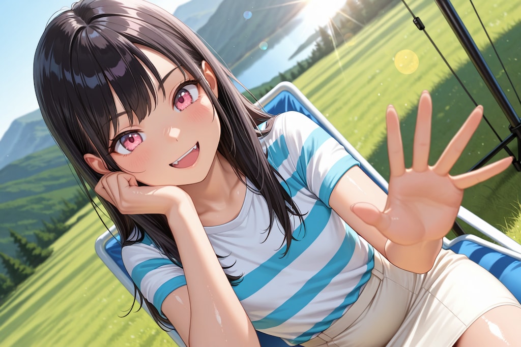 【本日の板野ちゃん】「大自然に囲まれて気持ちいよ～♪」
