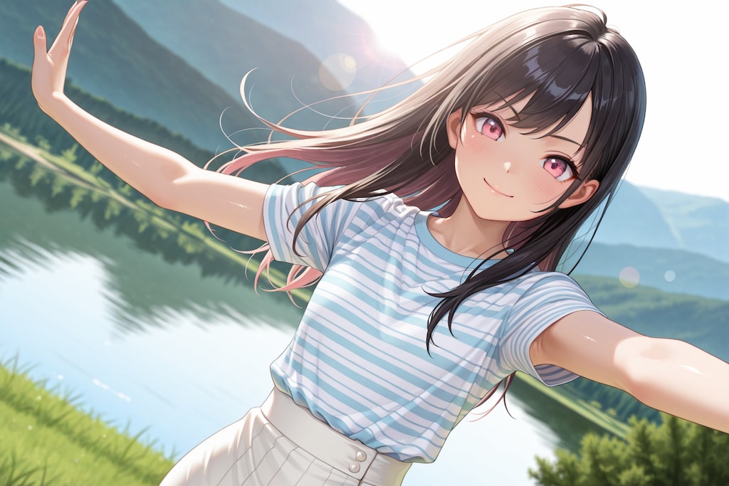 【本日の板野ちゃん】「大自然に囲まれて気持ちいよ～♪」