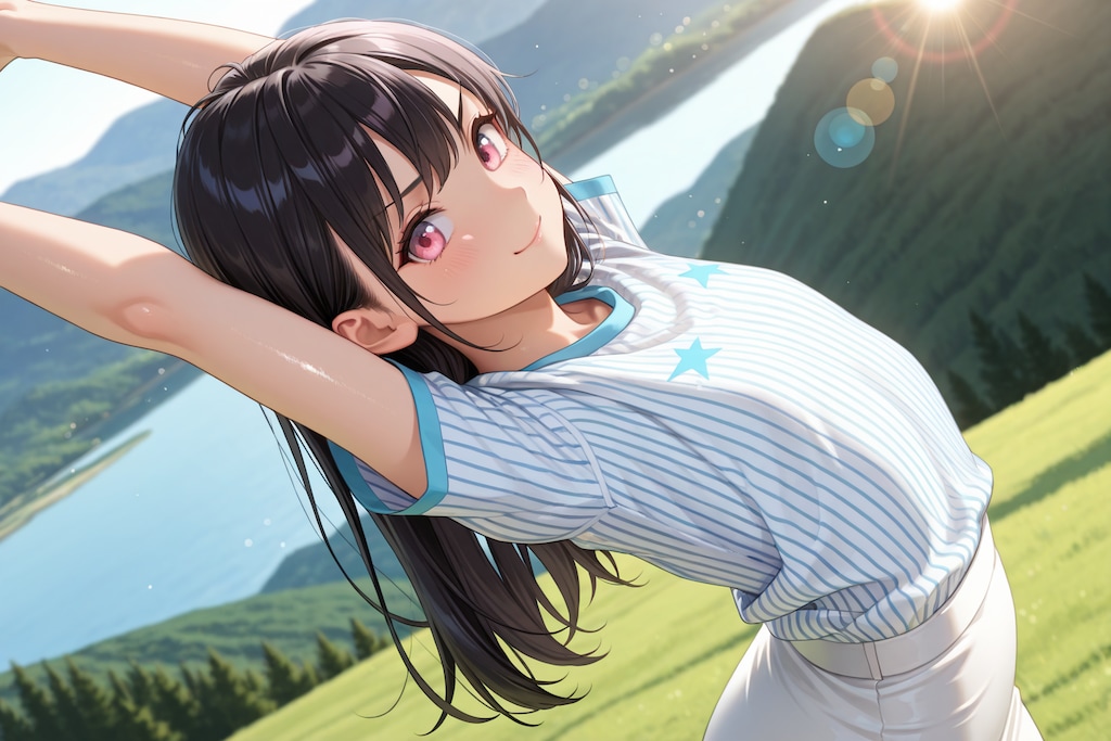 【本日の板野ちゃん】「大自然に囲まれて気持ちいよ～♪」