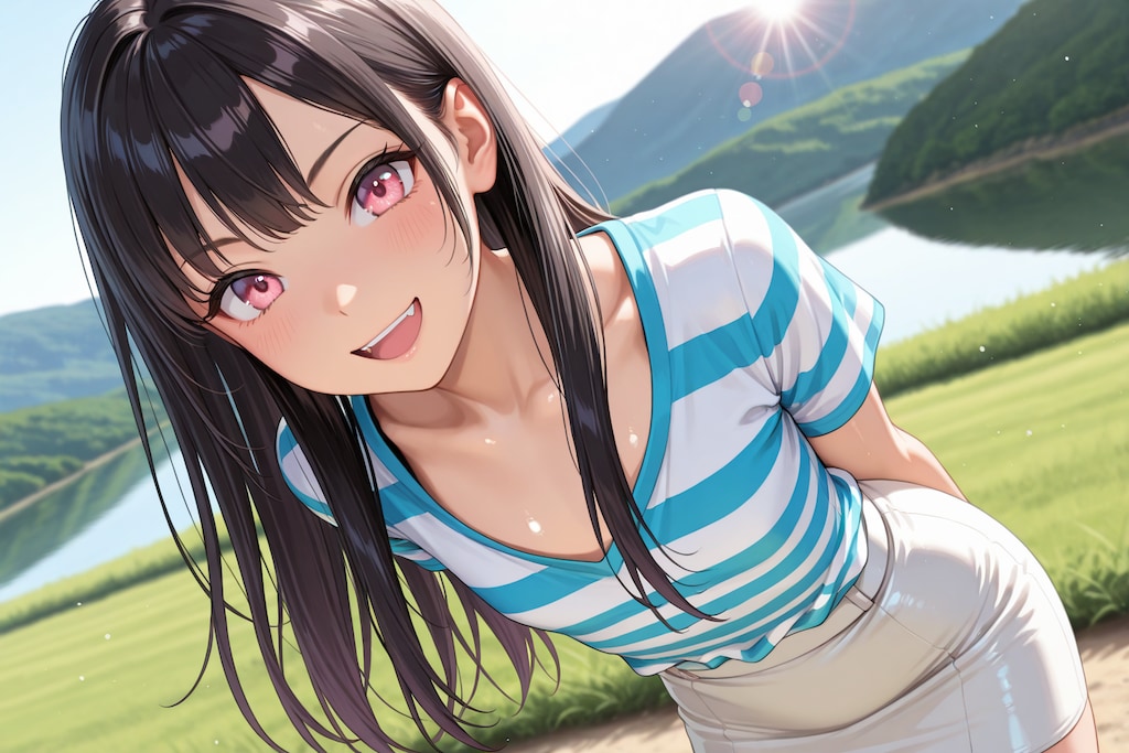 【本日の板野ちゃん】「大自然に囲まれて気持ちいよ～♪」