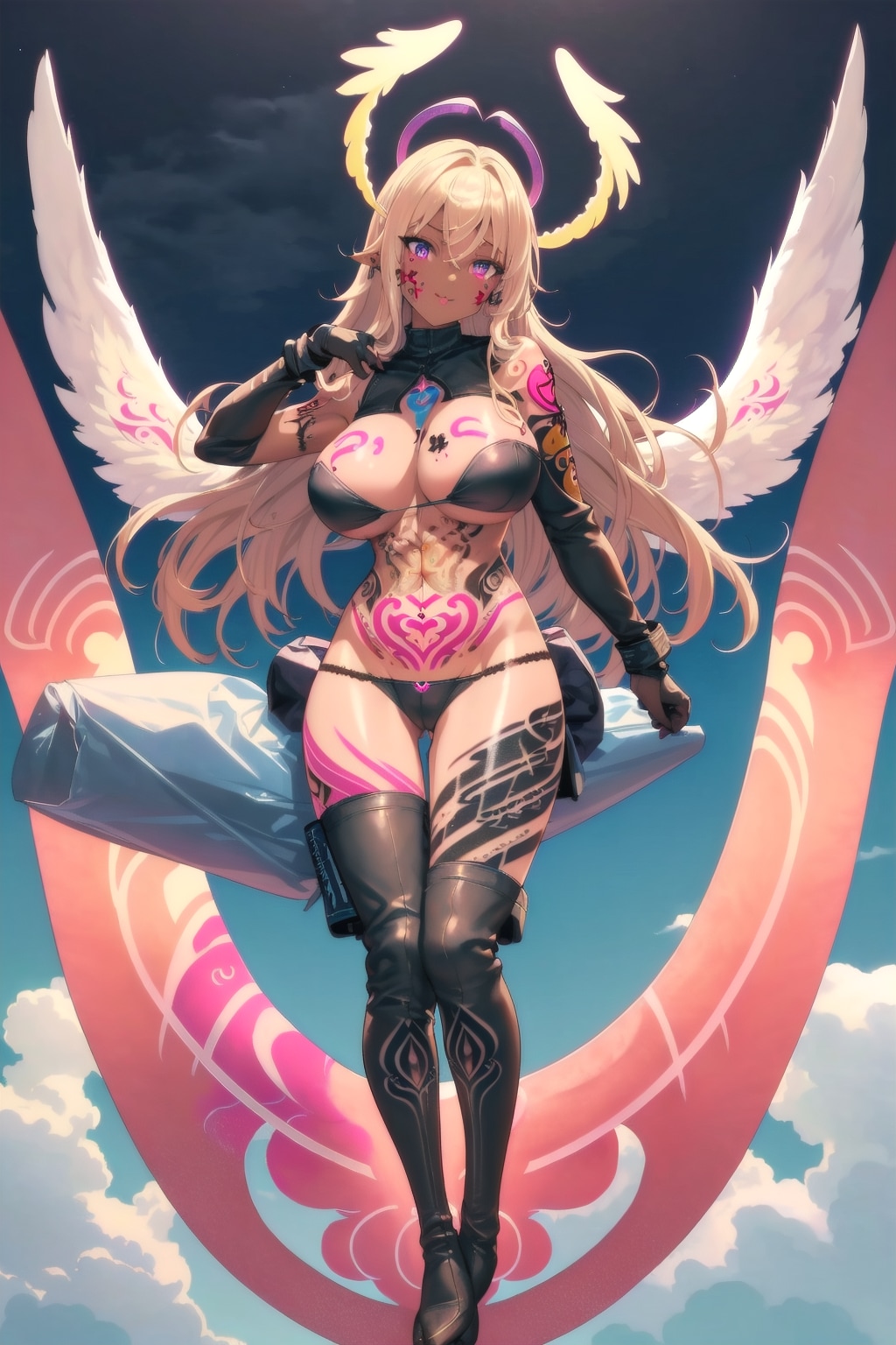 雲海に佇む堕天使