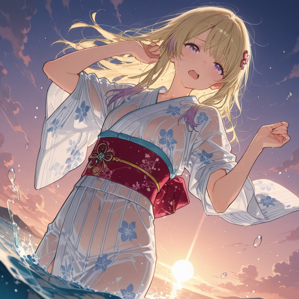 夕凪や 波より重き 涙かな | の人気AIイラスト・グラビア