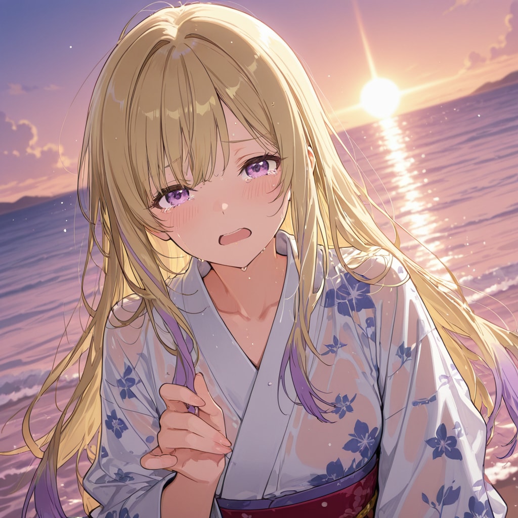 夕凪や 波より重き 涙かな