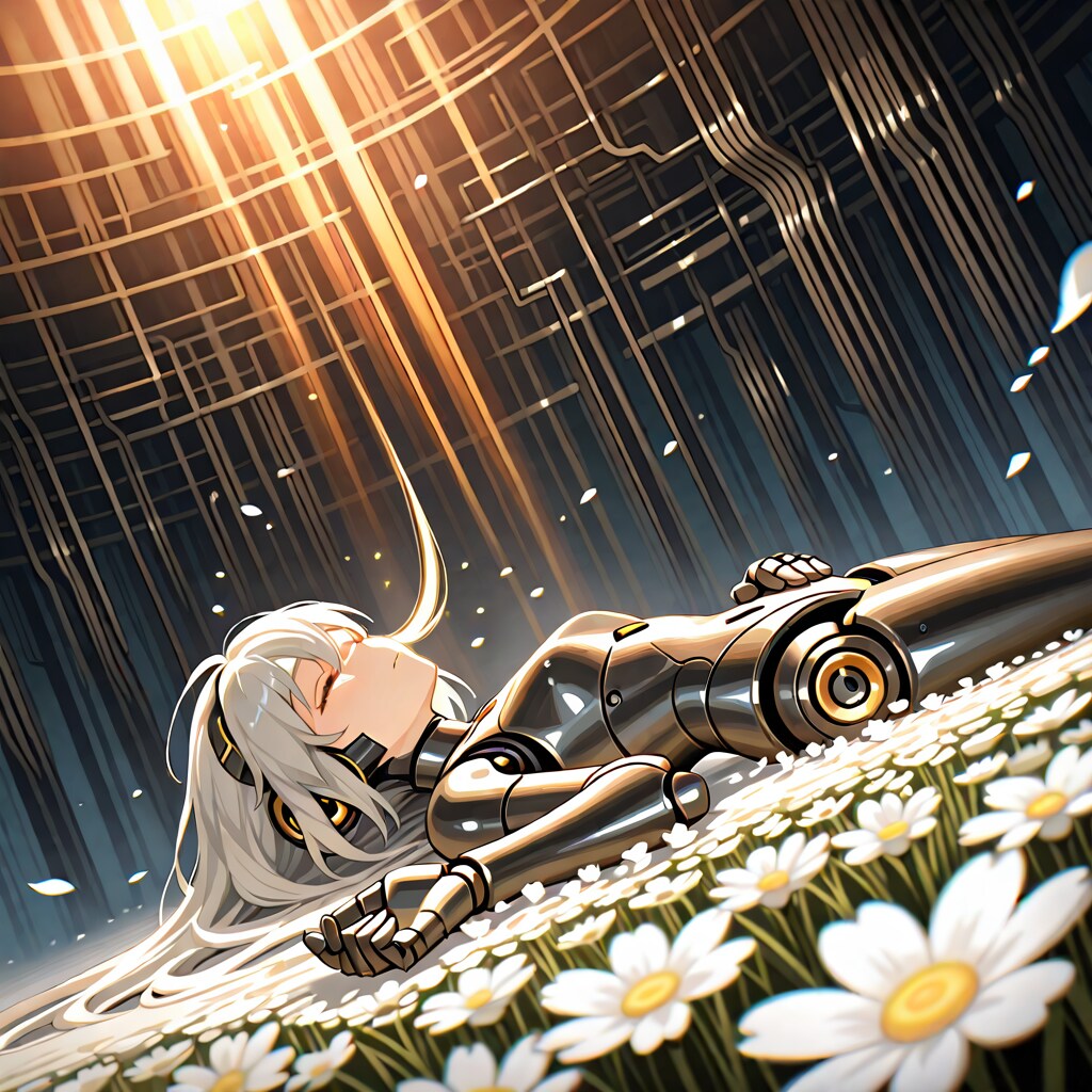 眠るアンドロイド