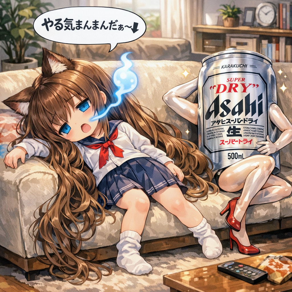 今日も１日がんばるぞい〜な小さな女の子