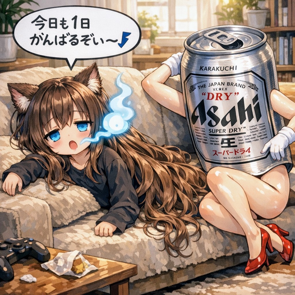 今日も１日がんばるぞい〜な小さな女の子